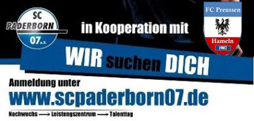 FC Preussen Hameln 07 Kooperation SC Paderborn Talenttag