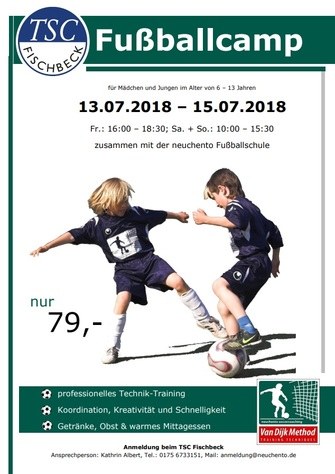 TSC Fischbeck Fussball-Camp Fussball Jugend Hameln Pyrmont AWesA