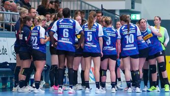 HSG Blomberg Lippe Handball Bundesliga Frauen Teamkreis