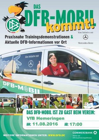 VfB Hemeringen Sportwoche Plakat DFB-Mobil