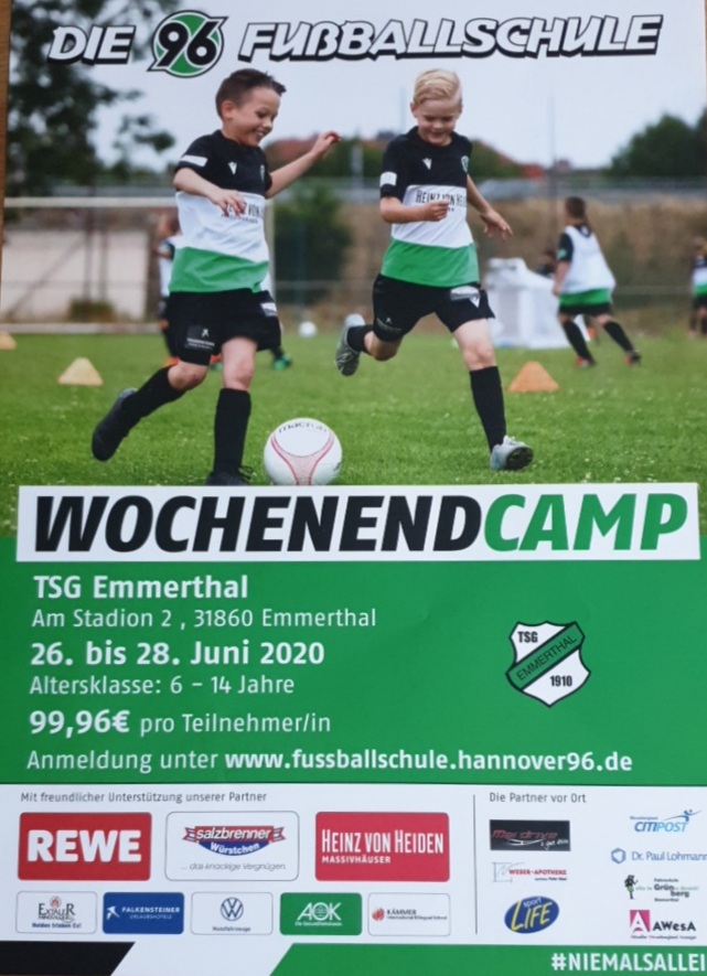 96 Fussballschule in Emmerthal Plakat groß