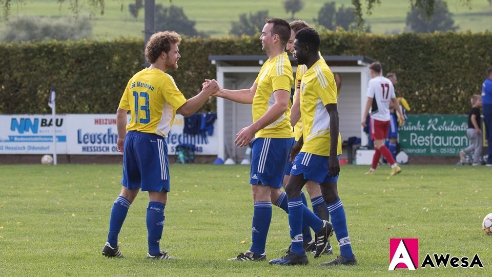 SSG Marienau Torjubel Fussball Kreisklasse