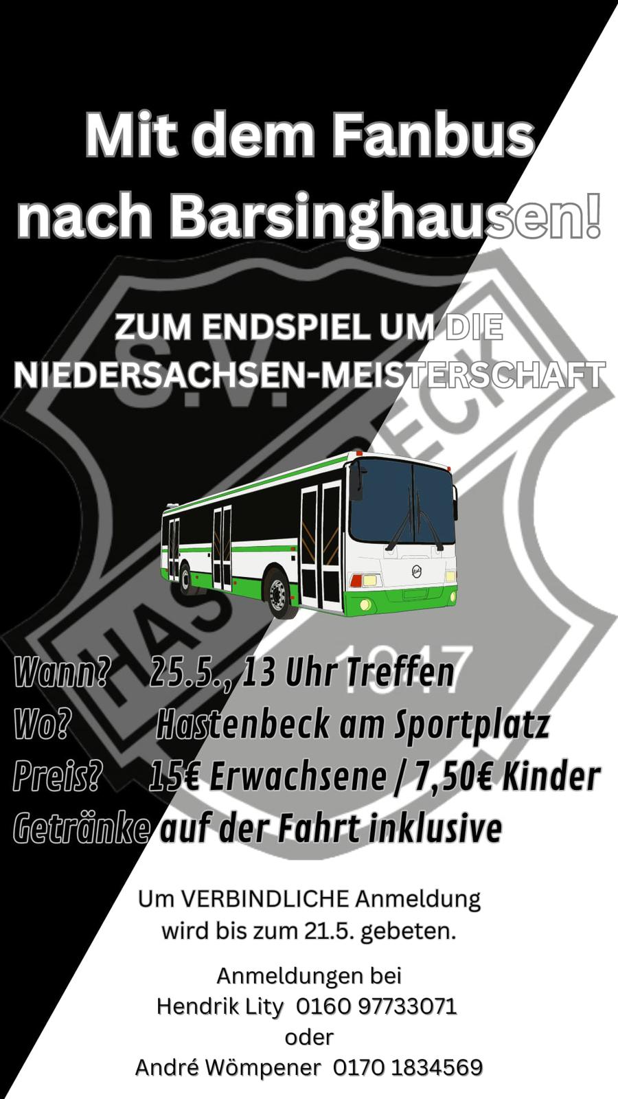 Flyer Fanbus SV Hastenbeck