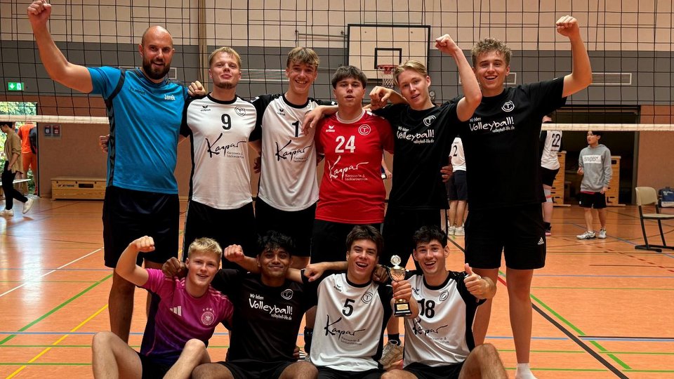 TC Hameln Volleyball Herren Jubelfoto