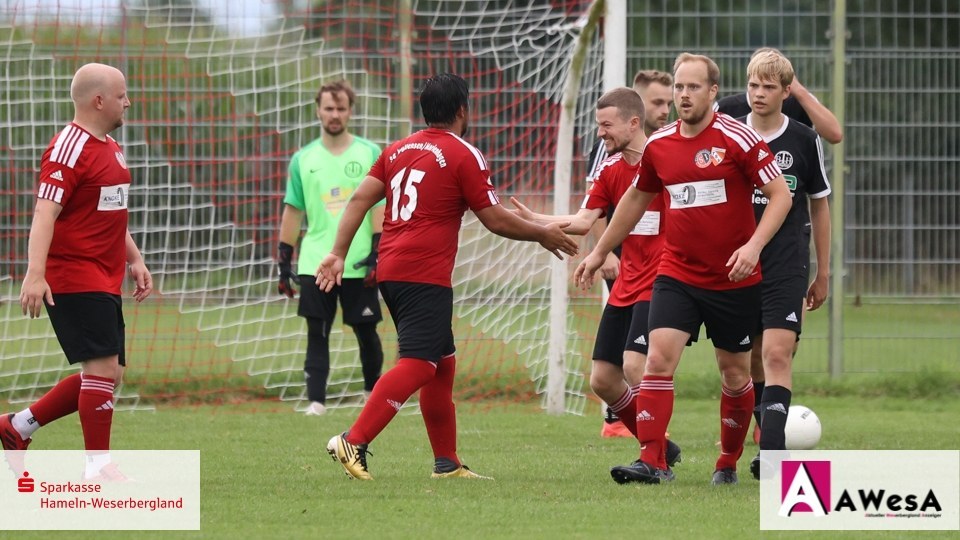 SG Saale Ith Marienhagen Fussball Kreisklasse Abklatschen