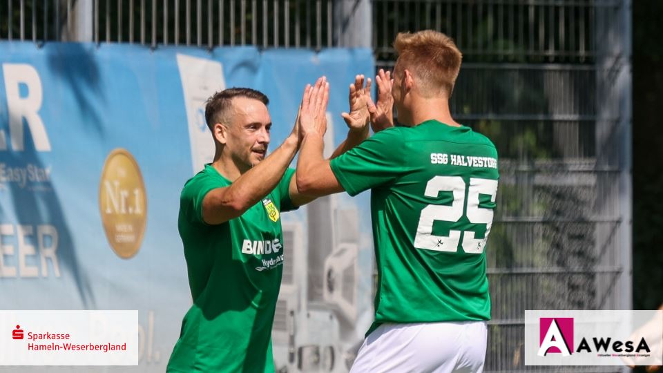 Robin Tegtmeyer SSG Halvestorf Fussball Bezirksliga Jubel