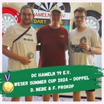 Nebe Prokop Weser Summer Cup 2024 Doppel Dart Siegerfoto